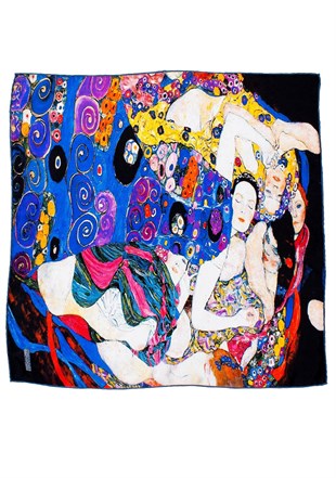 Gustav Klimt The Virgins Desenli İpek Bandana